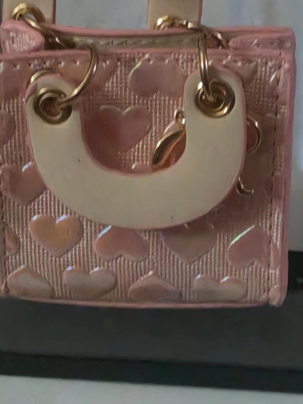 Pink Heart Mini Bag with Stackable Case - Picture 2 of 3